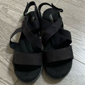 New Grasshoppers Women's Seaside Black Sandals